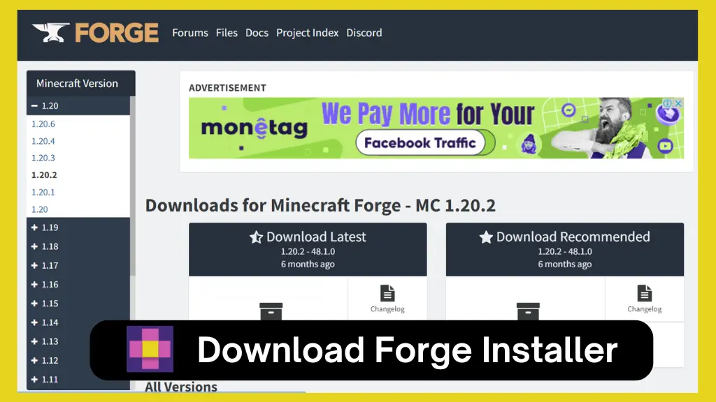 forge installer for jenny minecraft mod